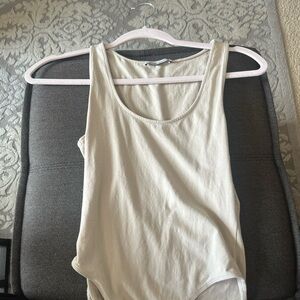 Zara Cream Sleeveless Bodysuit